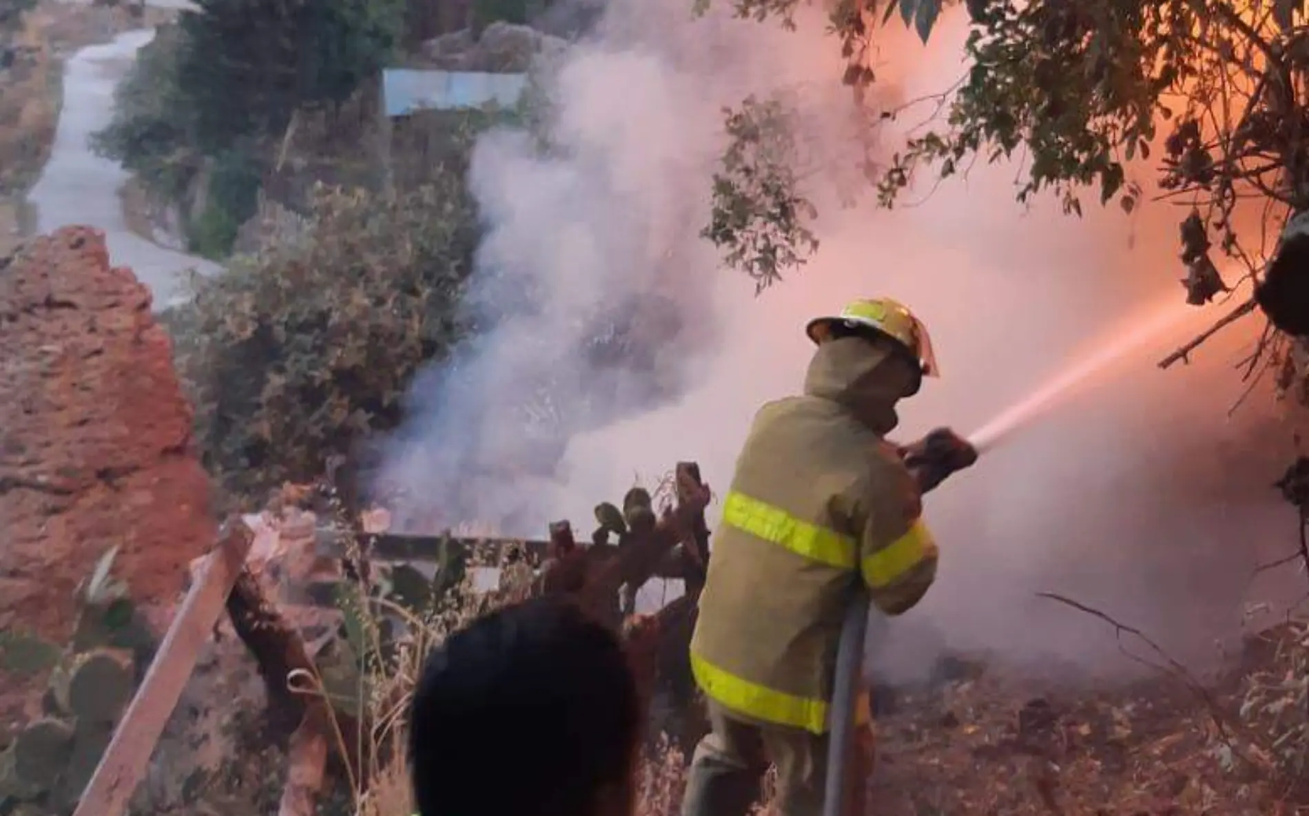 Resguarda Mando Único de PN zona incendio en El Salto, Durango